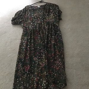 Anthropologie Akemi& Kin Floral button up dress